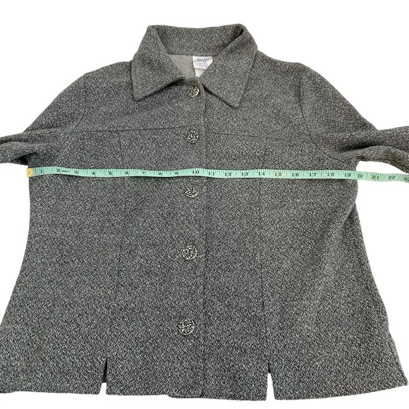 Weekenders Canada Vintage Gray & Black Blazer Jacket, Size Medium - Picture 8 of 10